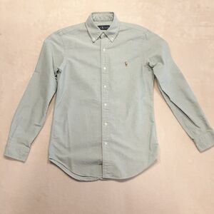 Ralph Lauren Mens Oxford Green Button Shirt Green XS Long Sleeve Classic Pony